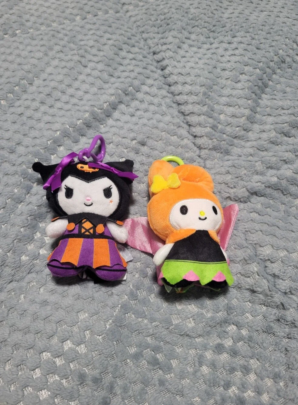 Kuromi & My Melody Halloween Plush Keychains